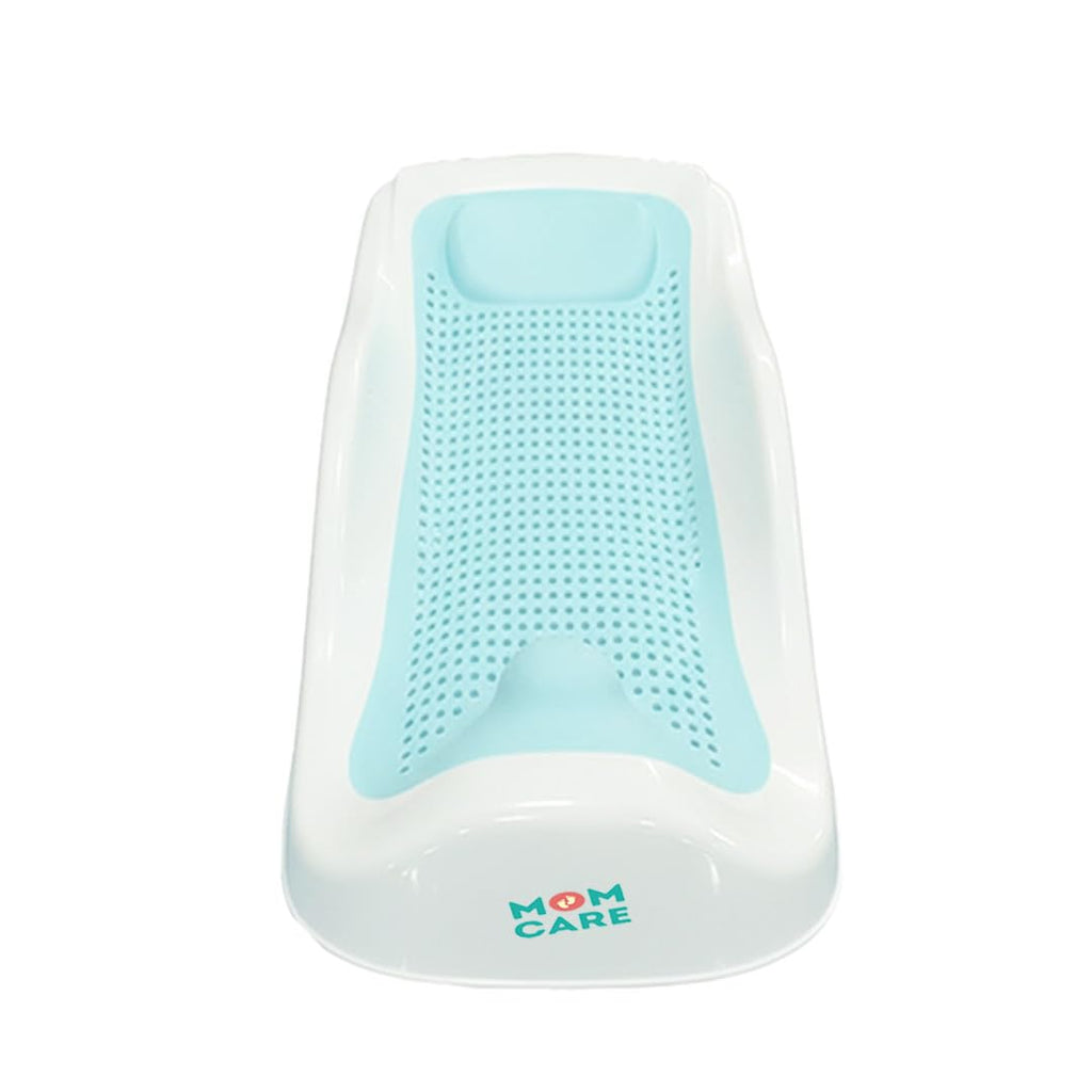 MOM CARE Foldable Baby Bath Support Seat for Newborn (0–6 Months) | Anti-Slip Silicone Baby Bather | Ergonomic Infant Ba