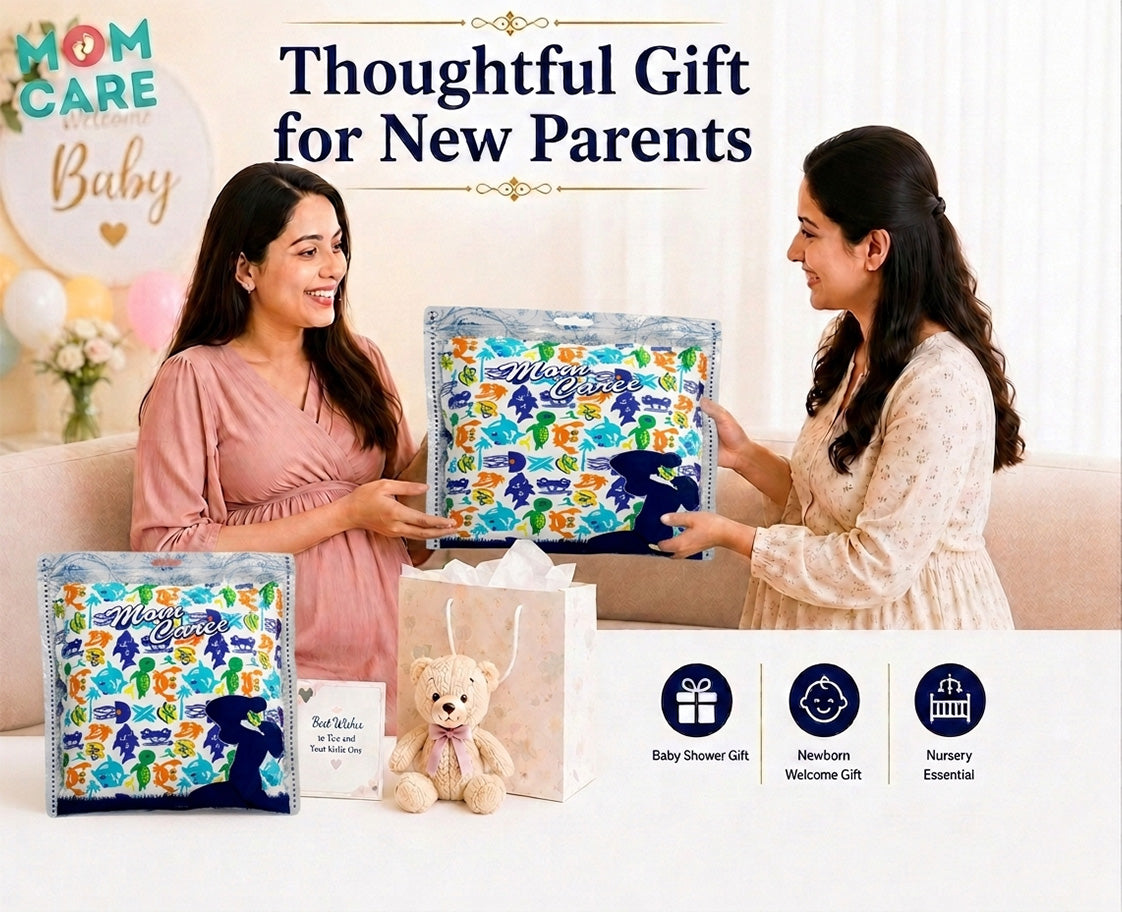 MOM CARE Mustard Seed Pillow for Baby 0–12 Months | Rai Seed Filled, 100% Cotton Washable Cover